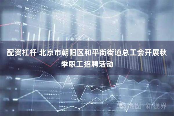 配资杠杆 北京市朝阳区和平街街道总工会开展秋季职工招聘活动